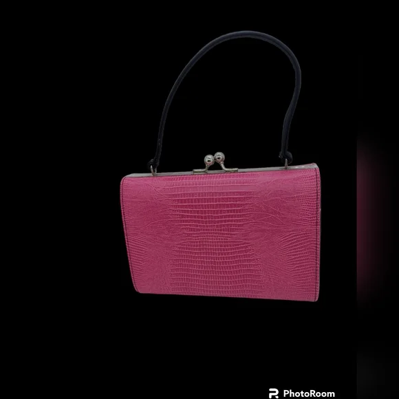 Unbranded Pink Textured Small Handbag - Picture 1 of 8